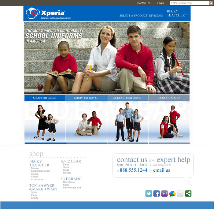 Example of XPeria Customer's on-line catalog